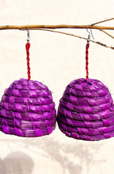 Laabu Basket Earrings (Purple)
